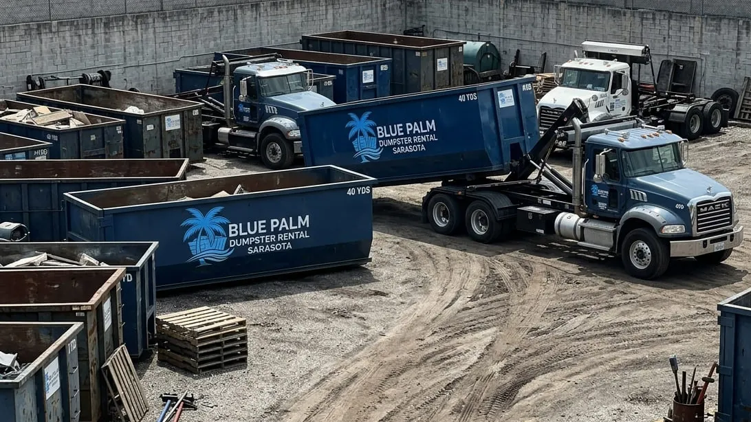 Recycling and disposal in Sarasota County, Florida — separated clean load headed for recovery